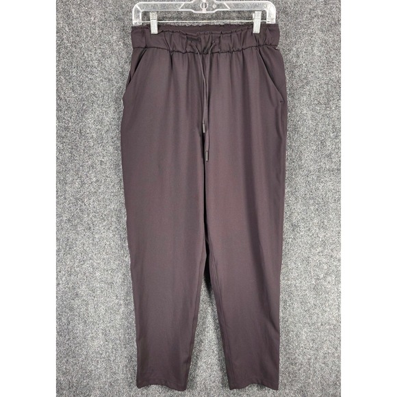 Lululemon Stretch High-Rise 7/8 Length Tapered Pants Size 8 Black Pull On - Picture 2 of 14